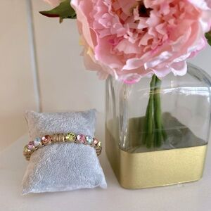 Plunder Magnetic Bangle Bracelet with Beautiful Pastel Crystals